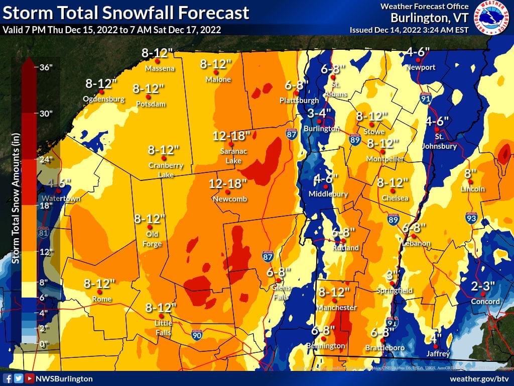 Winter storm watch in effect for Adirondacks News, Sports, Jobs Lake Placid News